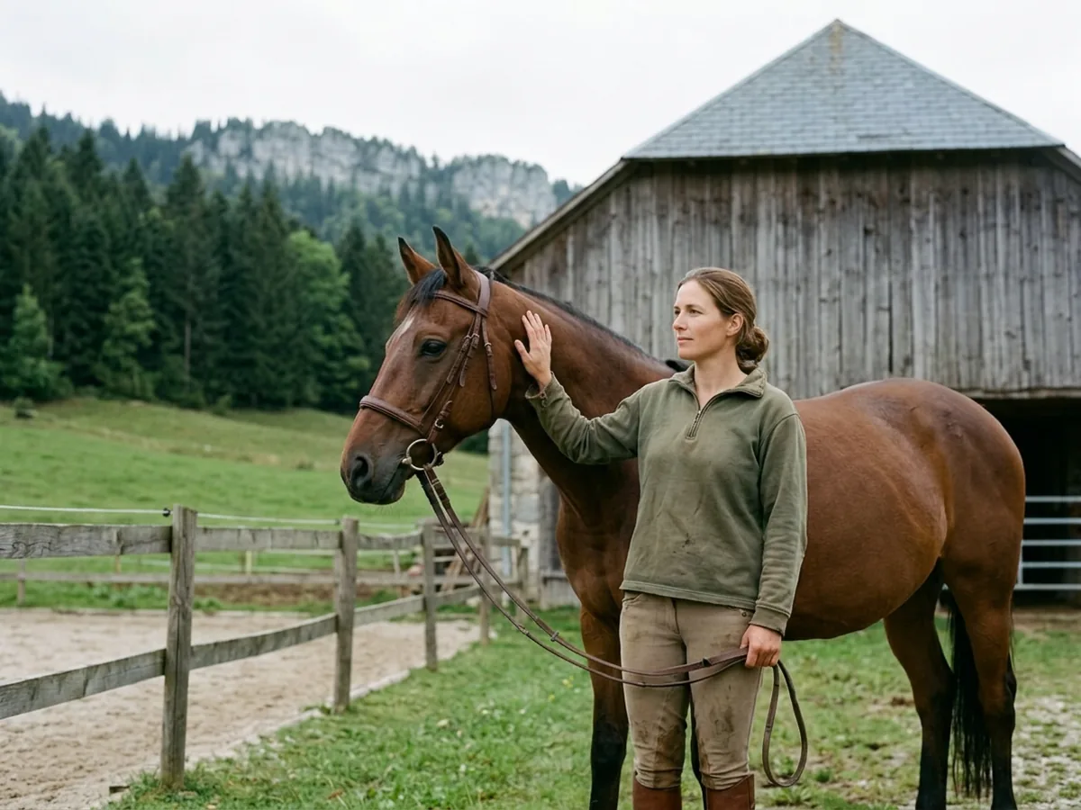 Cours d'équitation à Saint-Laurent-du-Pont, Isère