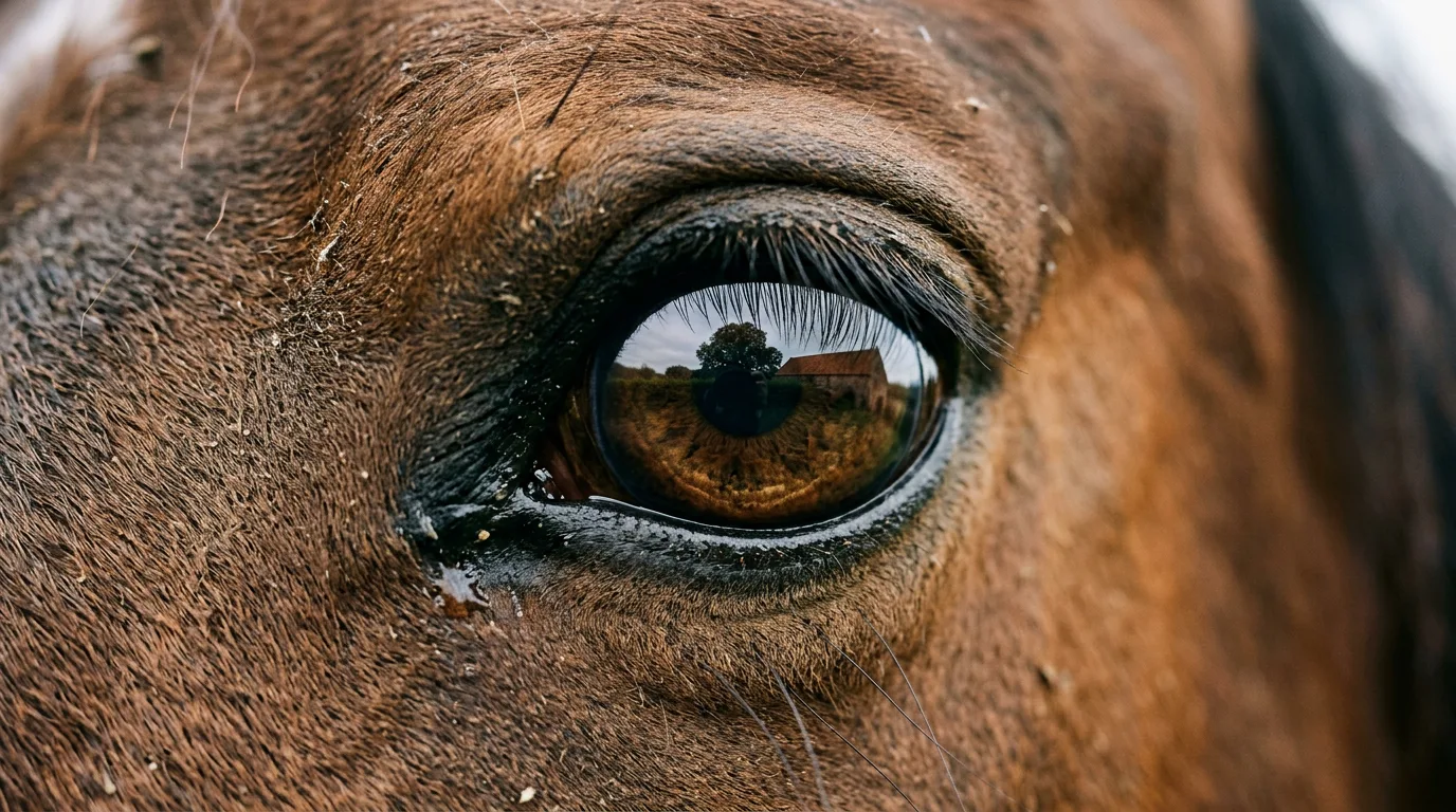 Un regard de cheval, Les Écuries de Villette, Saint-Laurent-du-Pont